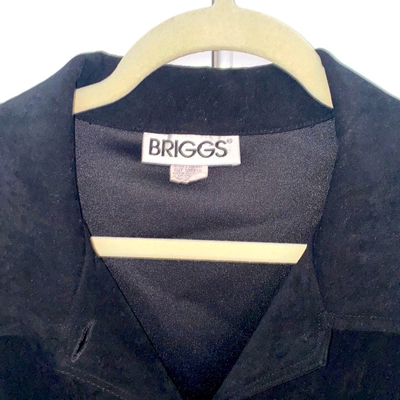 Briggs New York black, faux suede swing jacket. - Picture 3 of 4